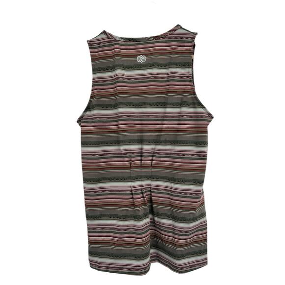 Sherpa Adventure Gear 50+ UPF Earth tons Striped Athletic Tank Medium - Picture 2 of 5